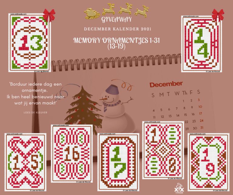 Patroon  Memory Ornamentjes 1-31 (13-19) 13 December 2021